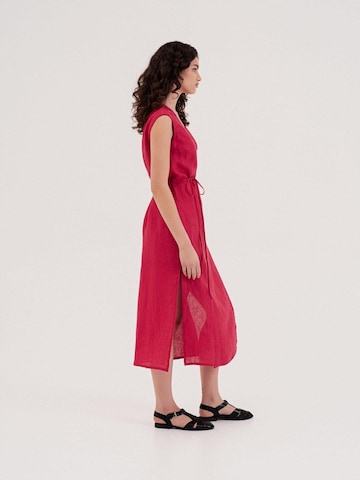Robe d’été 'Aurora' AmourLinen en rose