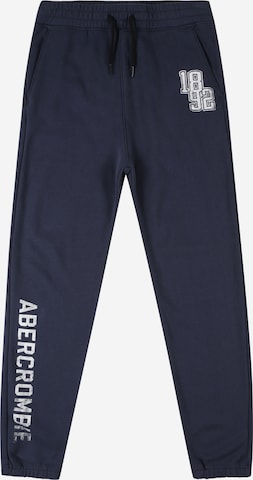 Pantaloni de la Abercrombie & Fitch pe albastru: față