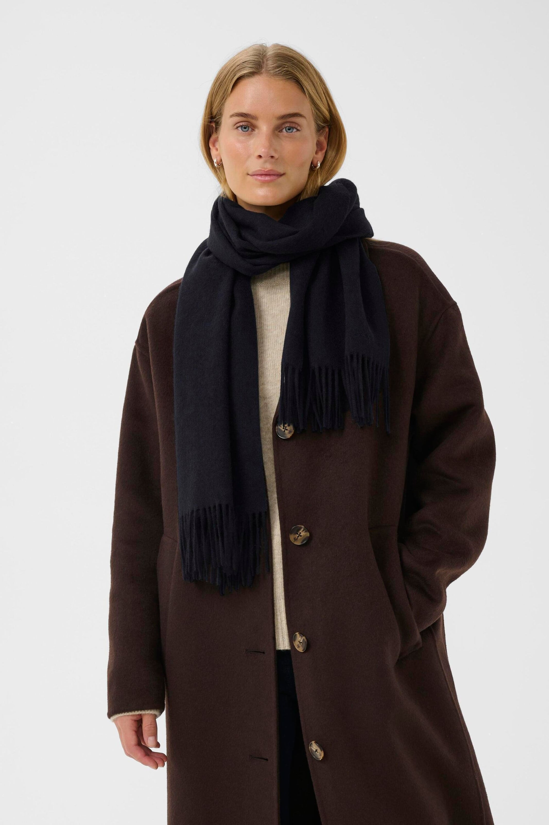 Écharpe 'Kitha' Part Two en bleu : devant