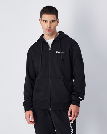 Champion Authentic Athletic Apparel Sweat jacket in Black: front