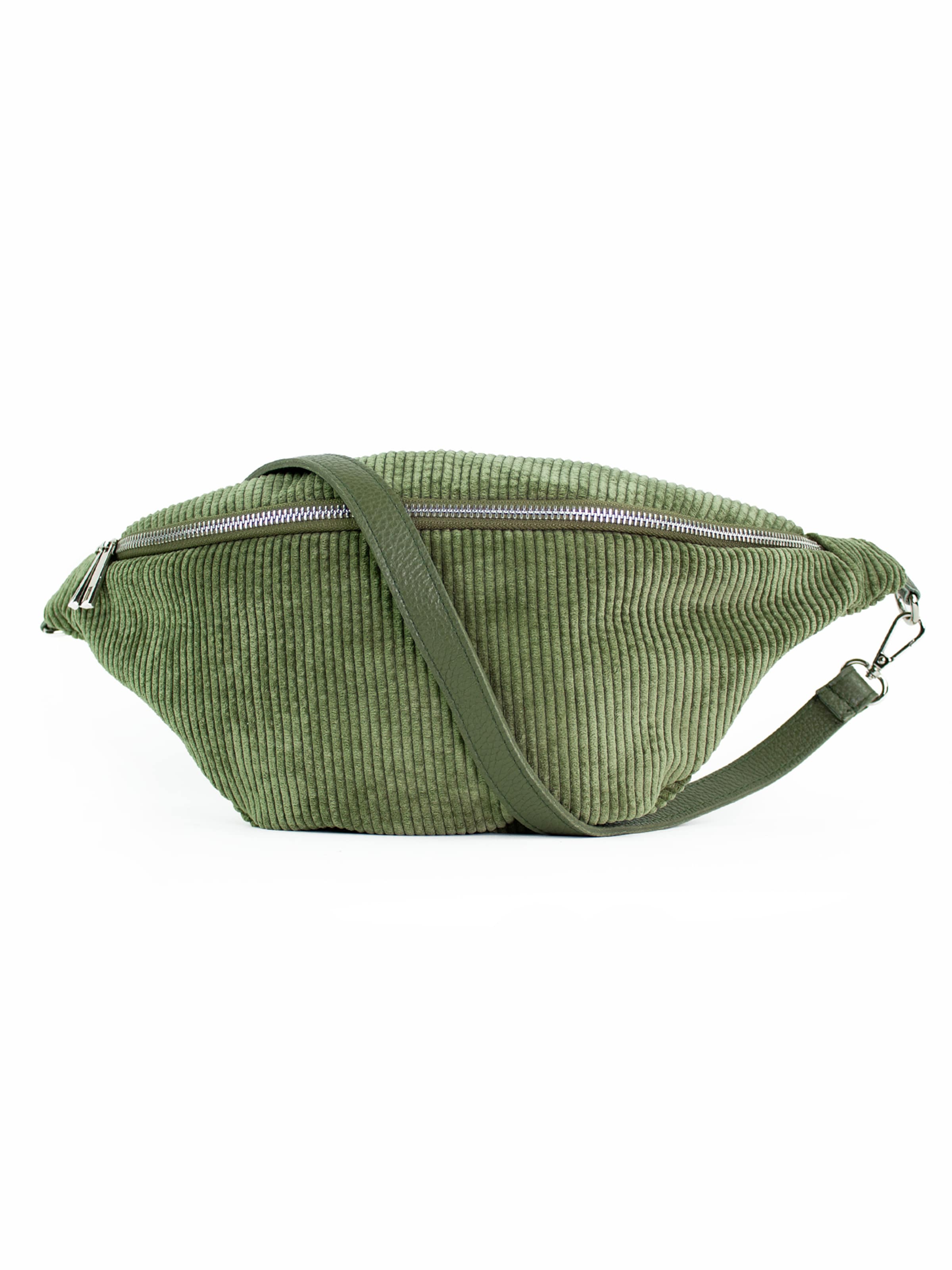 lePelou Gürteltasche 'IDA'‌ in Grün: Vorderseite