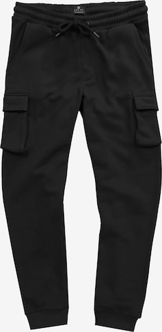 JAY-PI Tapered Cargo trousers in Black: front