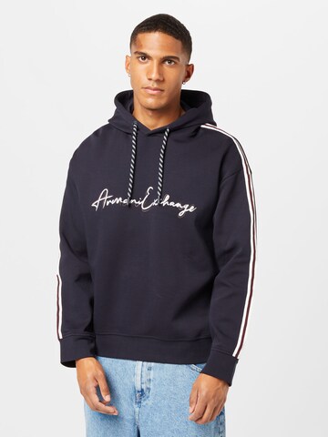 ARMANI EXCHANGE Sweatshirt in Blue: front