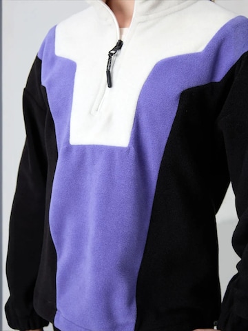 Sweat-shirt 'TOMMY Unisex Jugend-Oversize Color-Blocked Sweatshirt' Tommy Life en mélange de couleurs