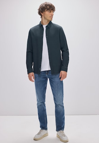 Street One MEN Slim fit Button Up Shirt in Blue