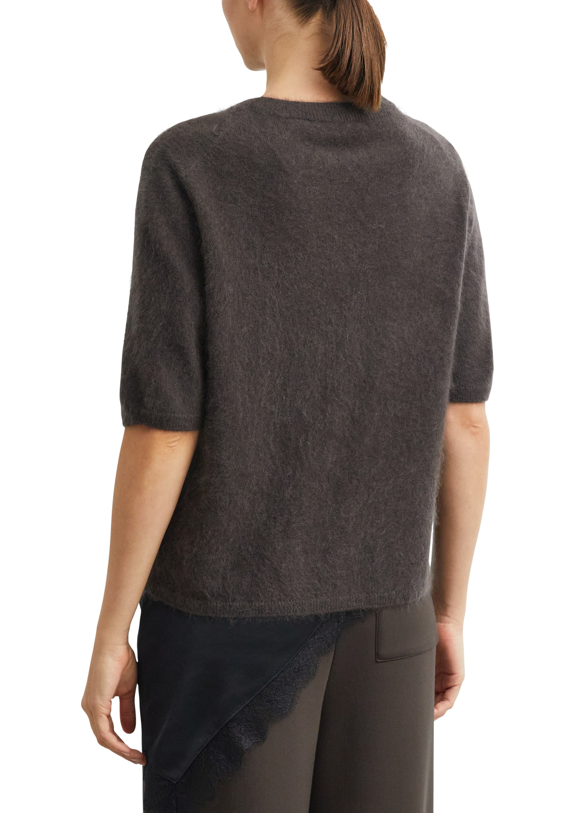 COMMA Strickpullover in Braun: Rückseite