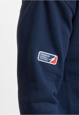 European League of Football Sweatshirt 'DefShop x European League of Football Fehérvár Enthroners' in Blauw