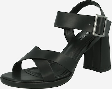 ABOUT YOU Sandals 'Jolien' in Black: front