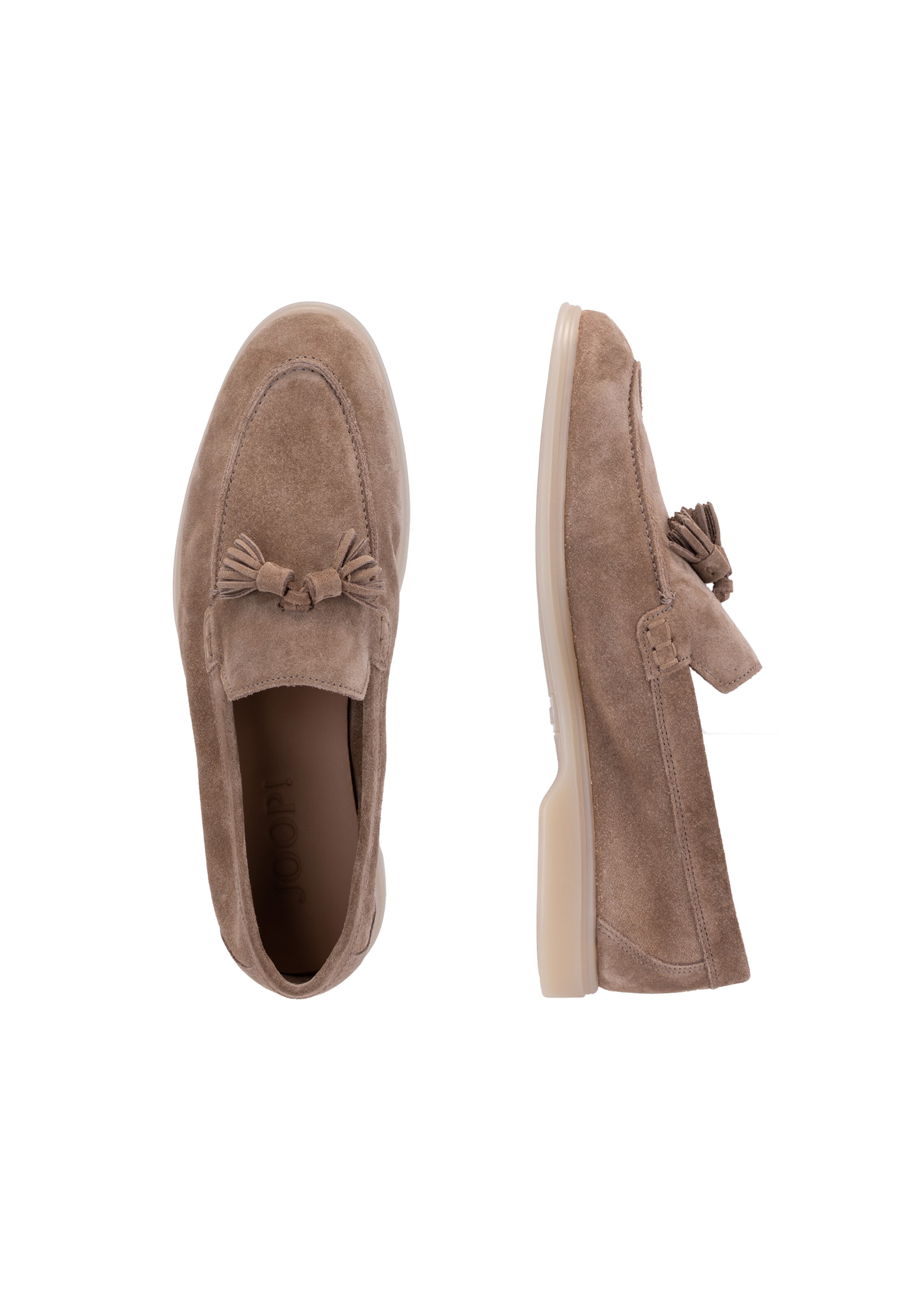 JOOP! Classic Flats 'Velluto Franjo' in Brown