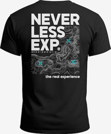 Neverless Shirt 'Expedition' in Schwarz: Vorderseite