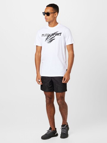 T-Shirt Plein Sport en blanc