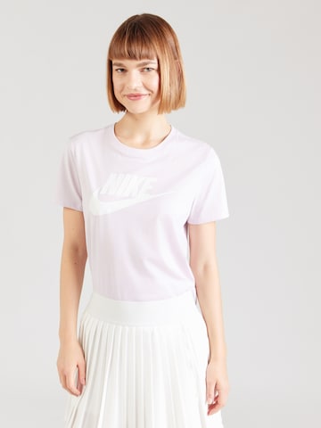 Nike Sportswear - Skinny Camiseta 'ESSNTL ICN FTRA' en lila: frente
