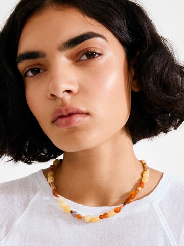 Pilgrim Necklace 'Iris' in Brown