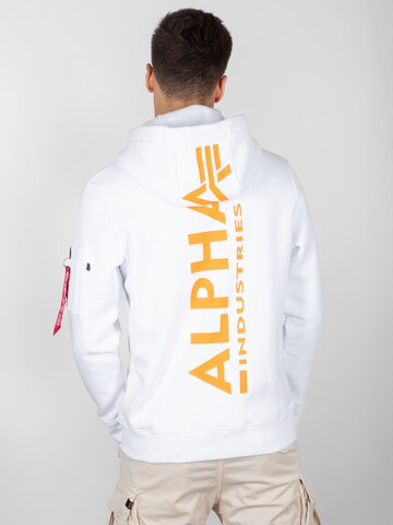 ALPHA INDUSTRIES Mikina - biela