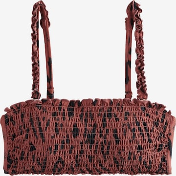 Next Bandeau Bikinitoppi värissä ruskea: etupuoli