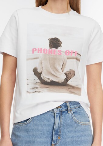 COMMA T-Shirt in Weiß