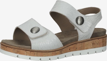 Bama Sandals in Silver: front