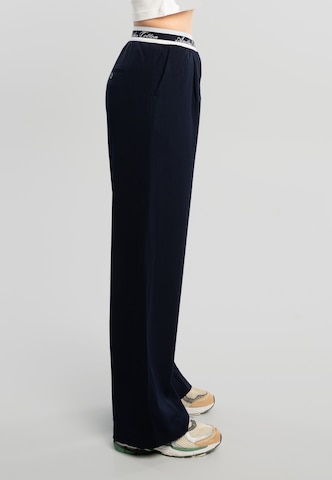 Loosefit Pantalon Another Cotton Lab en bleu
