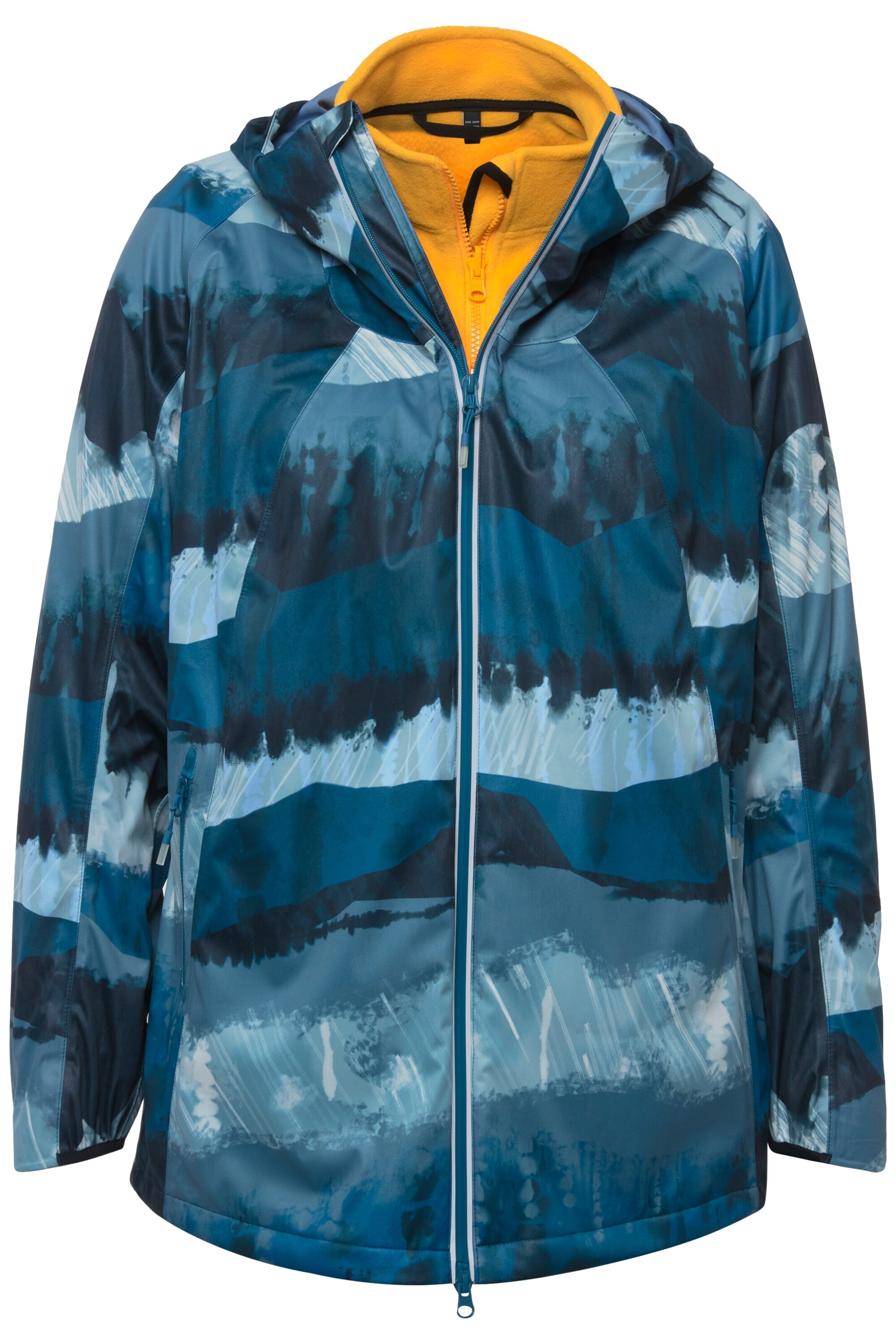 Ulla Popken Funktionsjacke in Blau: Vorderseite