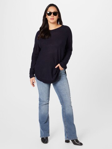 ONLY Carmakoma Sweater 'CARNEWAIRPLAIN' in Black