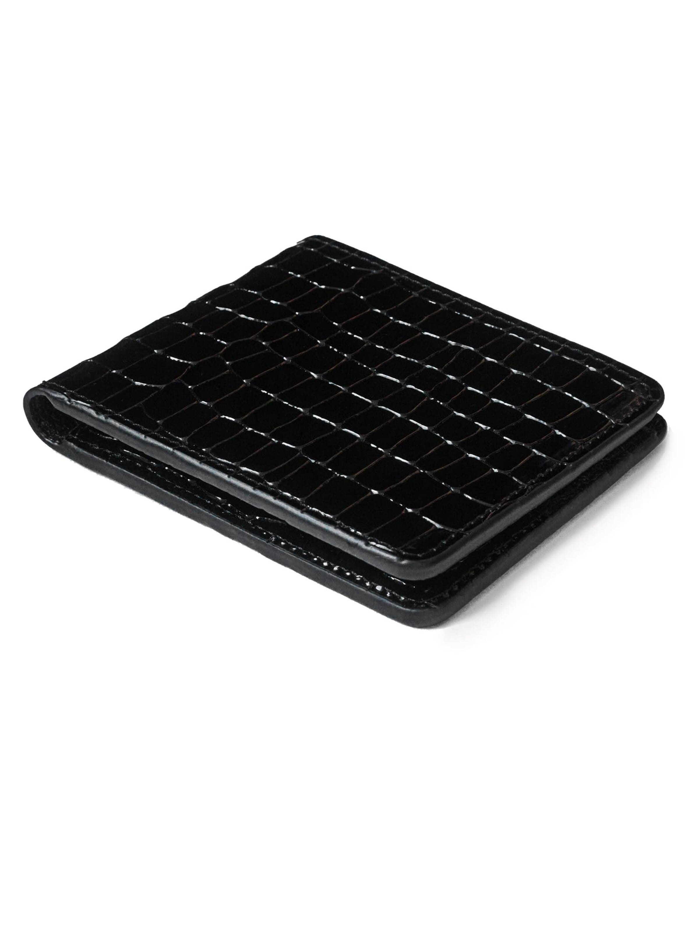 GT Collection Portemonnee 'Croc Prestige' in Zwart