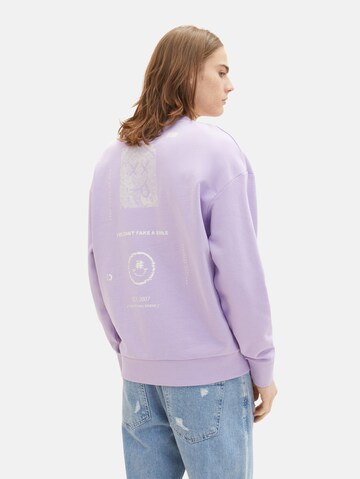 Sweat-shirt TOM TAILOR DENIM en violet