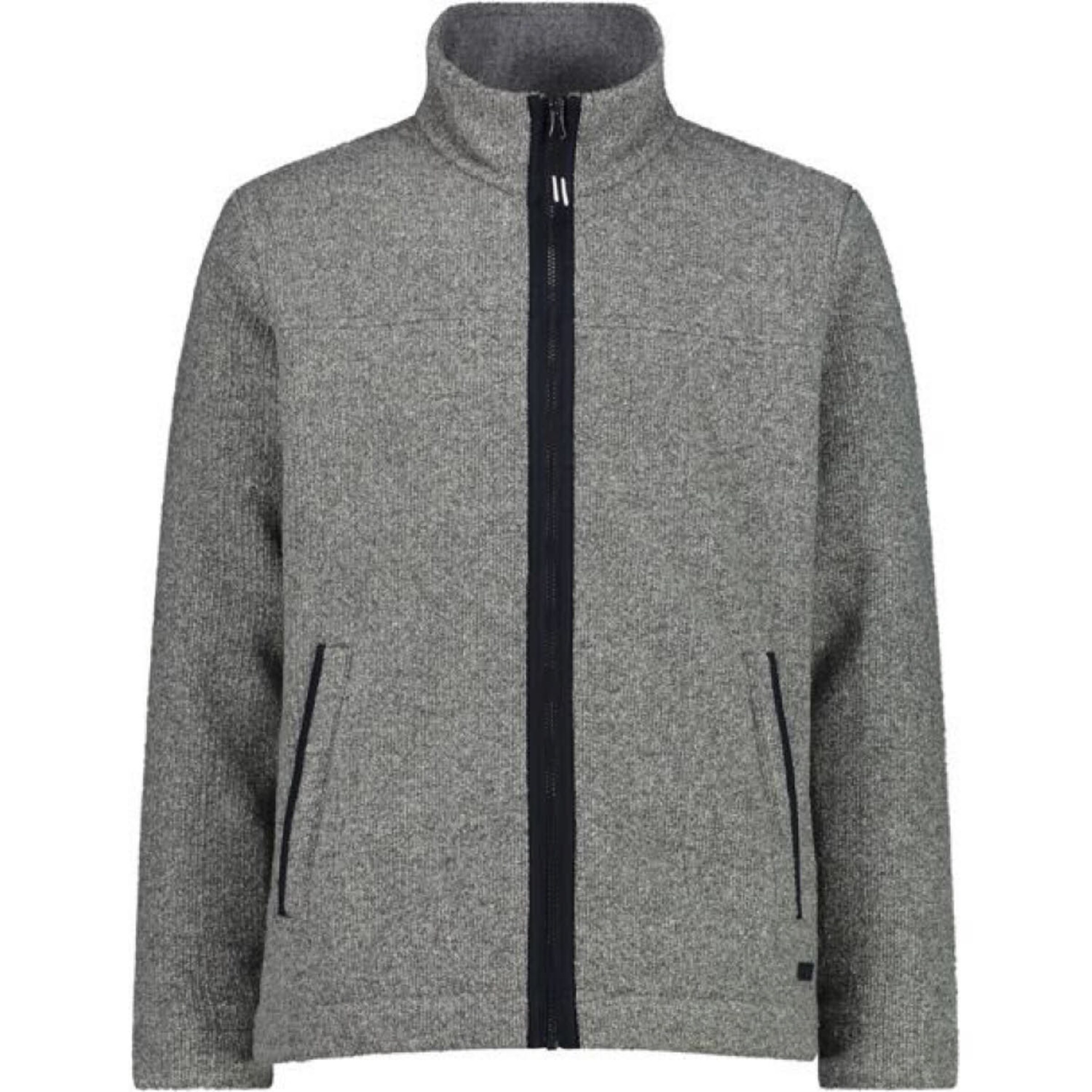 CMP Regular fit Athletic Cardigan in Grey: front