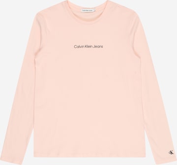 Calvin Klein - Camiseta en rosa: frente