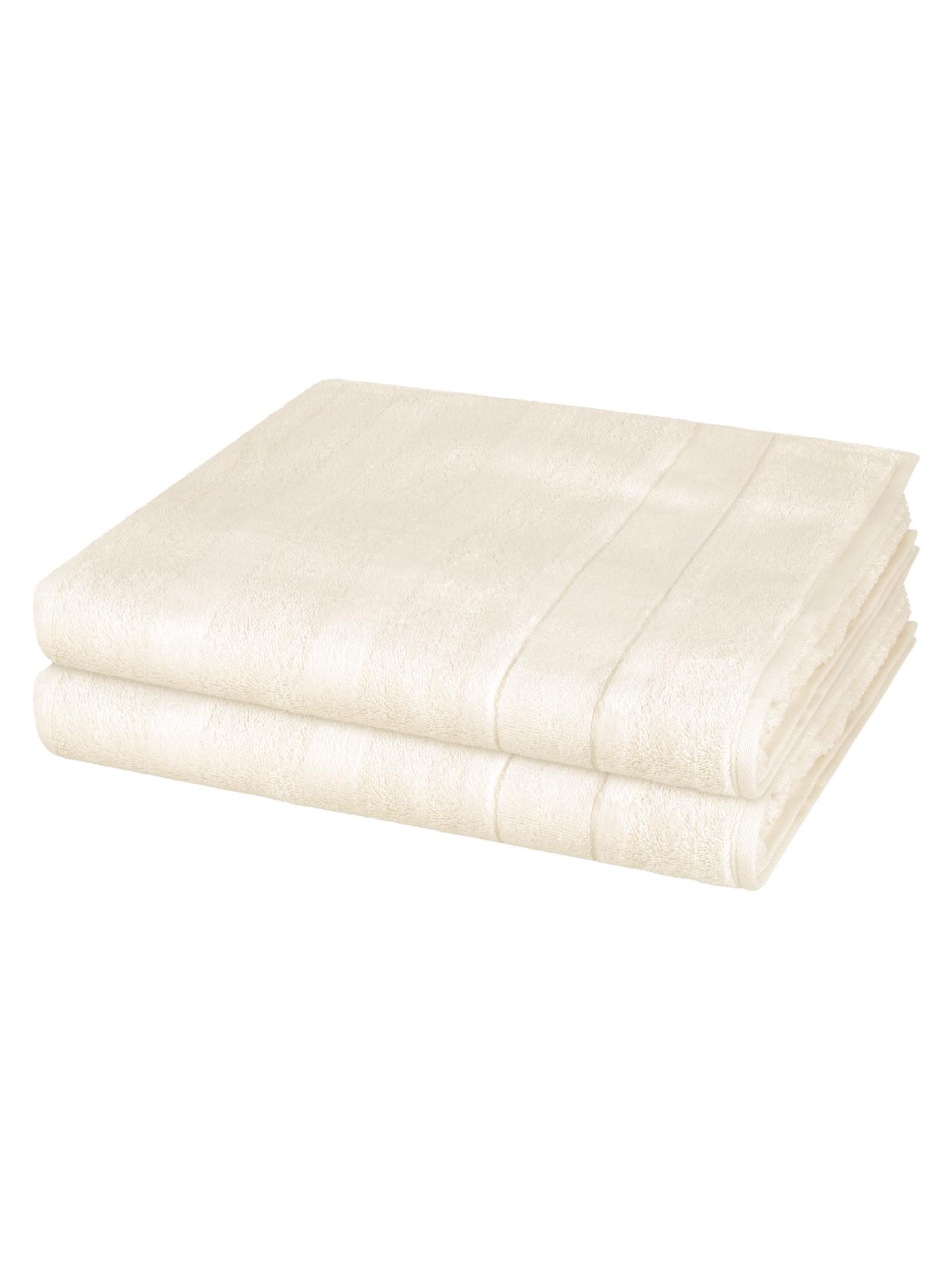 Cawö Towel 'Noblesse' in White: front