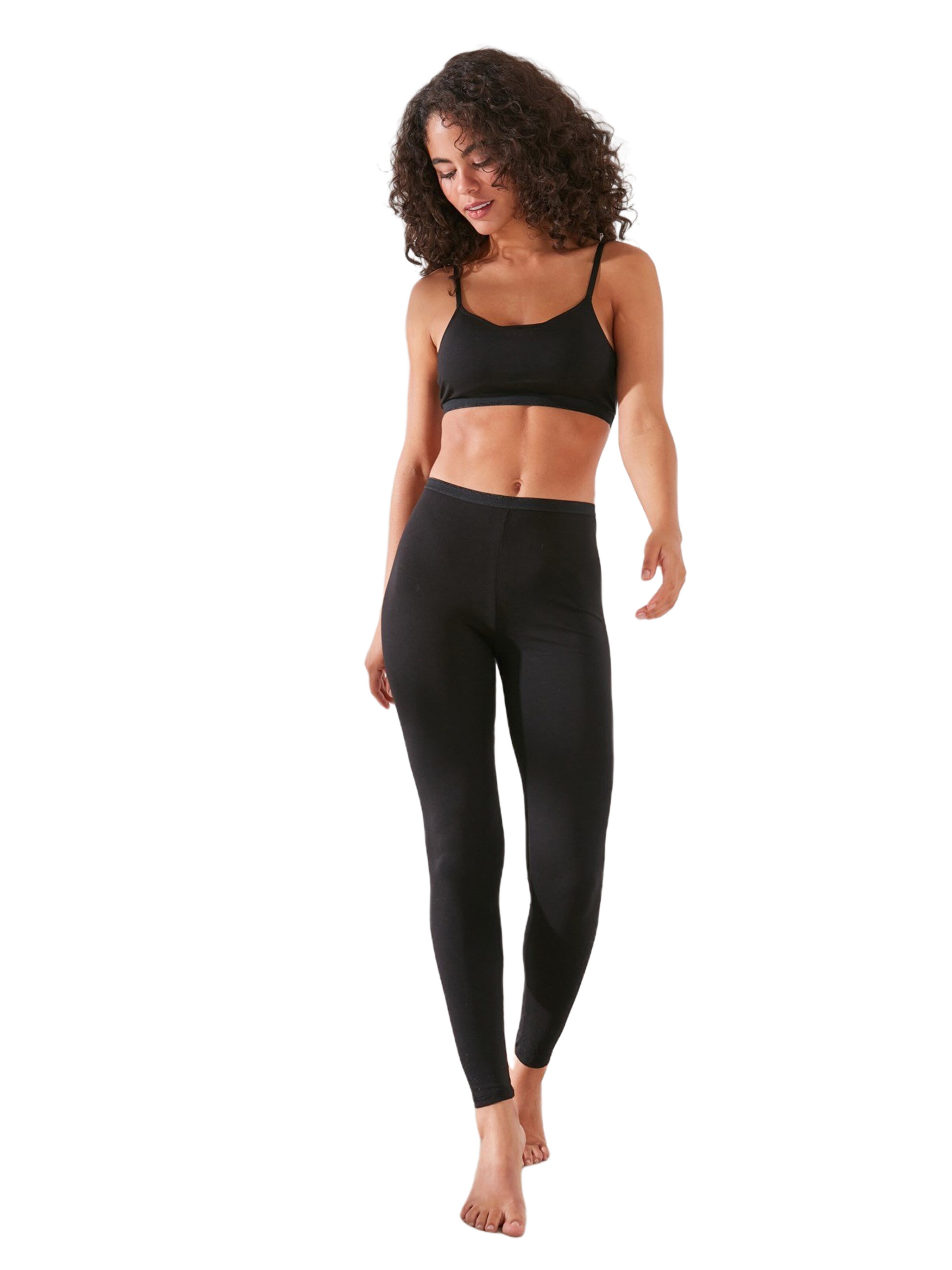 C&City Skinny Leggings in Black: front
