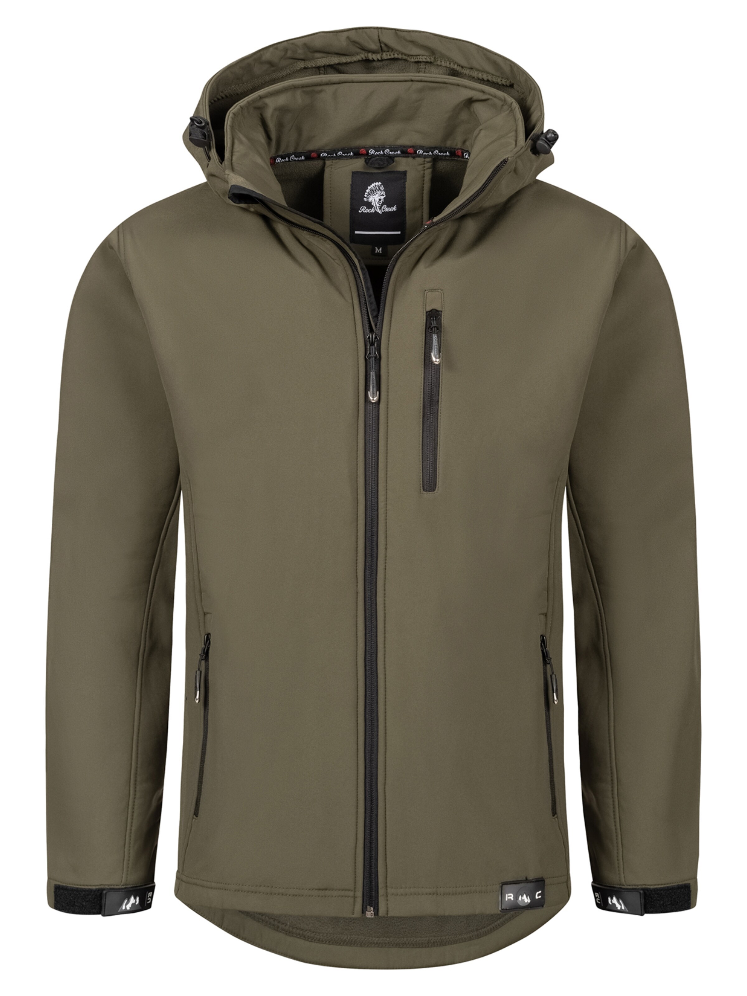 Rock Creek Outdoorjacke in Grün: Vorderseite