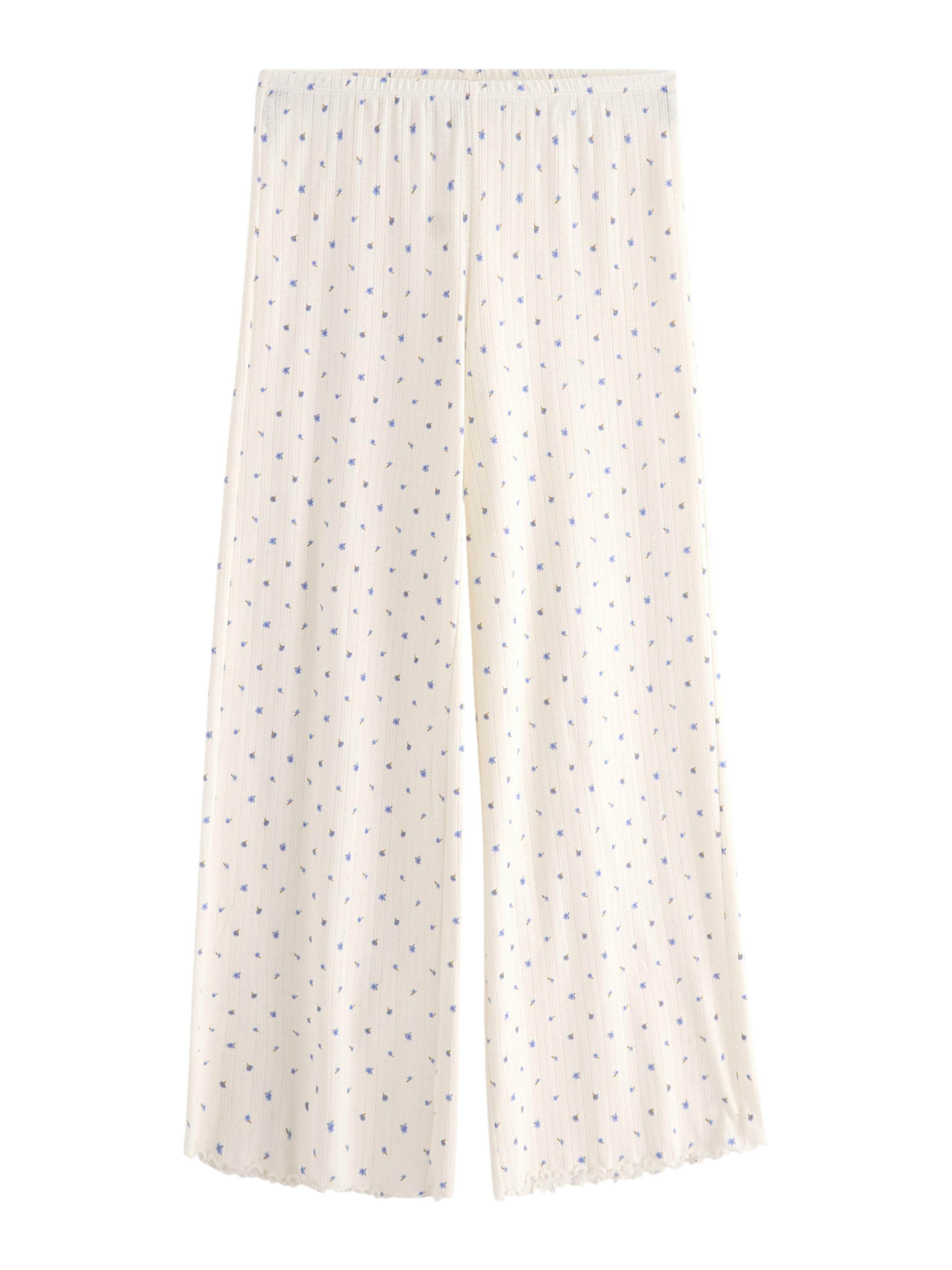 Lindex Pyjamahose in Weiß: Vorderseite