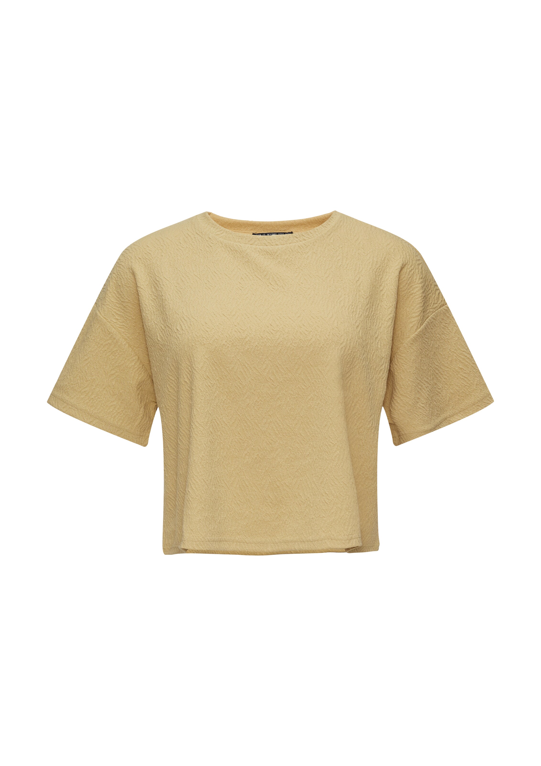 QS Shirt in Geel: voorkant