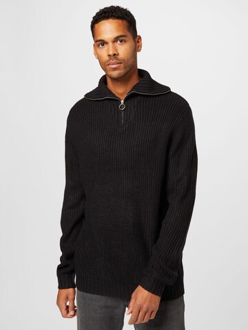 BURTON MENSWEAR LONDON Sweater in Black: front
