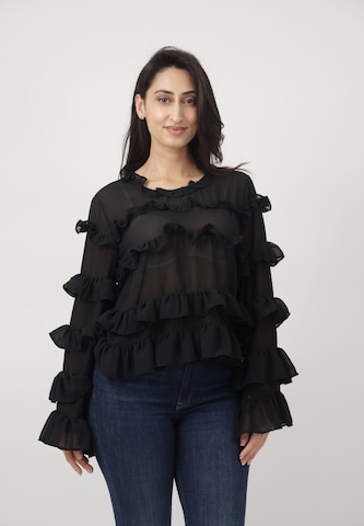 CHERRY KOKO Blouse in Zwart