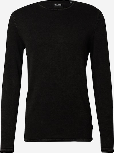 Only & Sons Neulepaita 'ONSGarson' värissä meleerattu musta, Tuotenäkymä