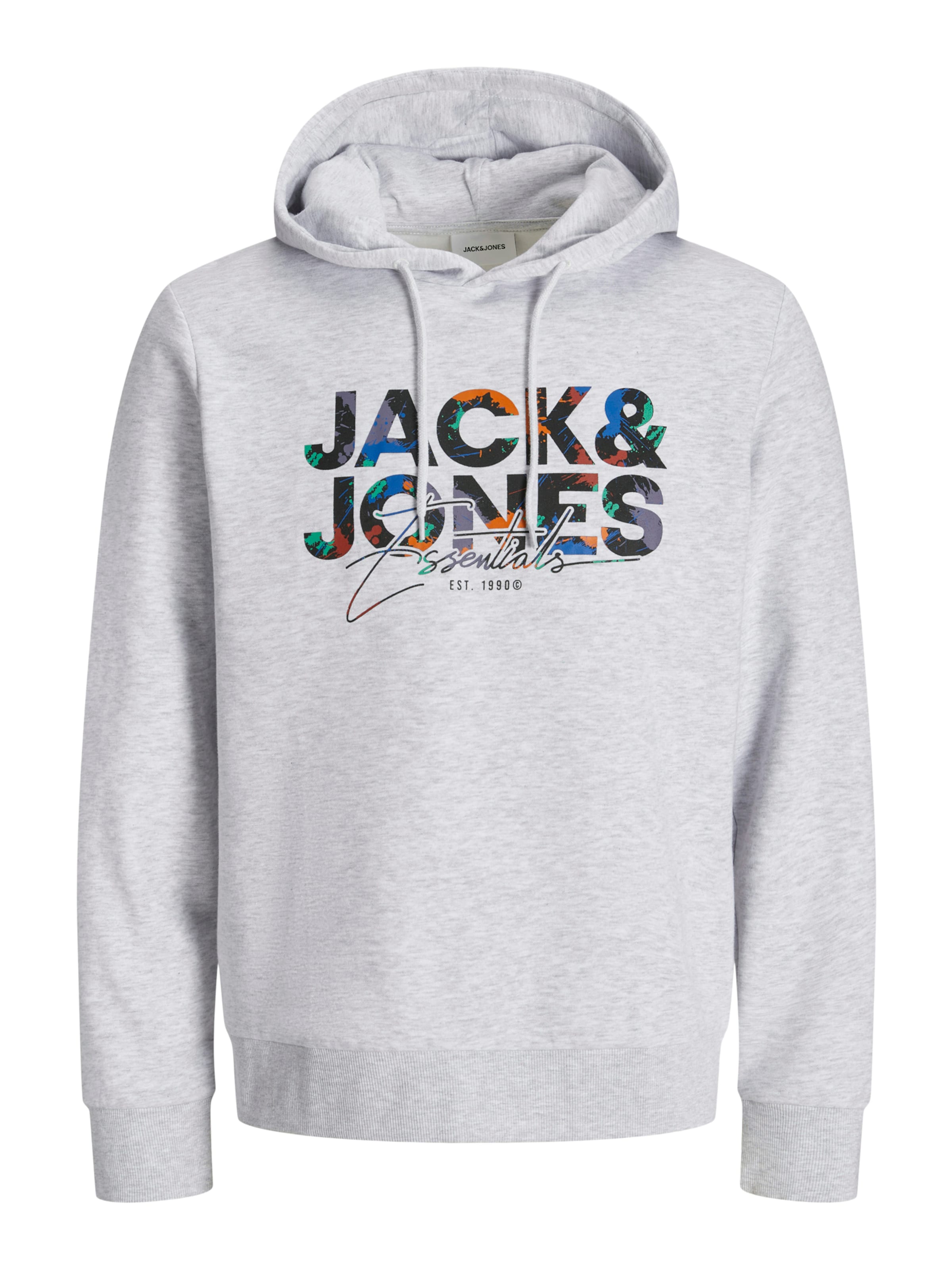 JACK & JONES Sweatshirt 'JJGeplas' in White: front