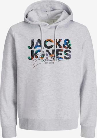 Sweat-shirt 'JJGeplas' JACK & JONES en blanc : devant