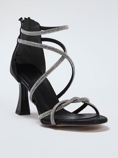Trendyol Strap Sandals in Black / Silver, Item view
