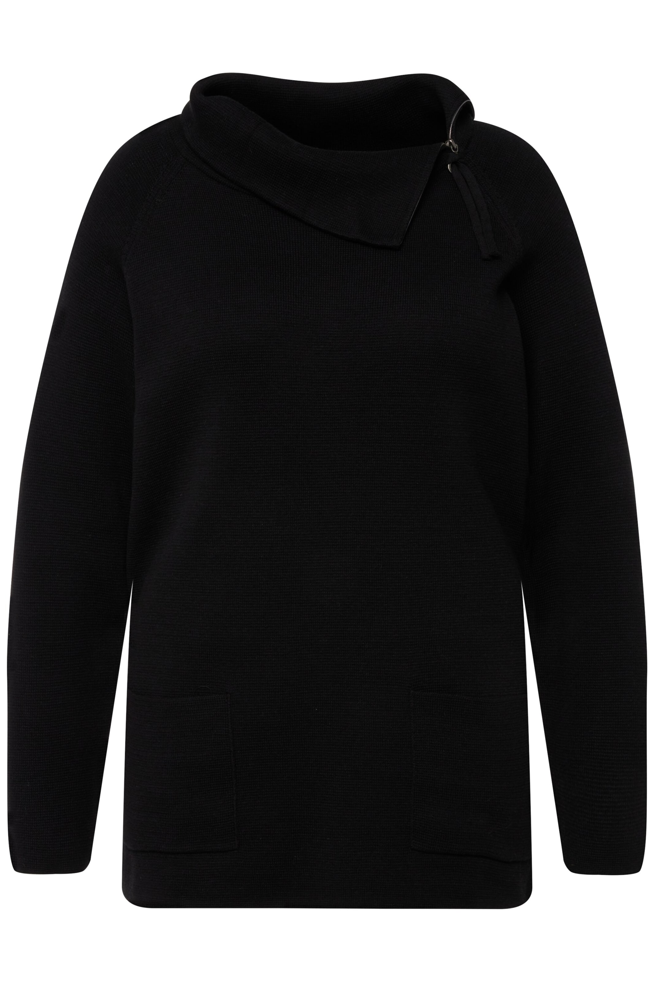 Ulla Popken Pullover in Schwarz: Vorderseite