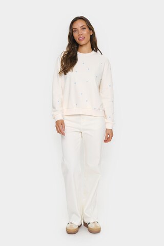 SAINT TROPEZ Sweatshirt 'Dagna' i beige