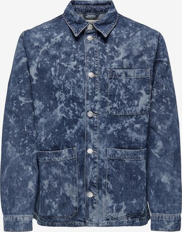 Veste mi-saison 'AKA' Only & Sons en bleu : devant