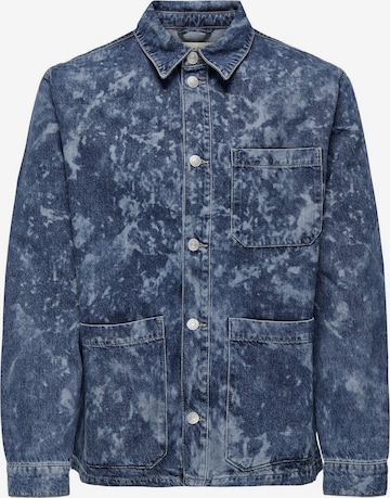 Only & Sons Prehodna jakna 'AKA' | modra barva: sprednja stran