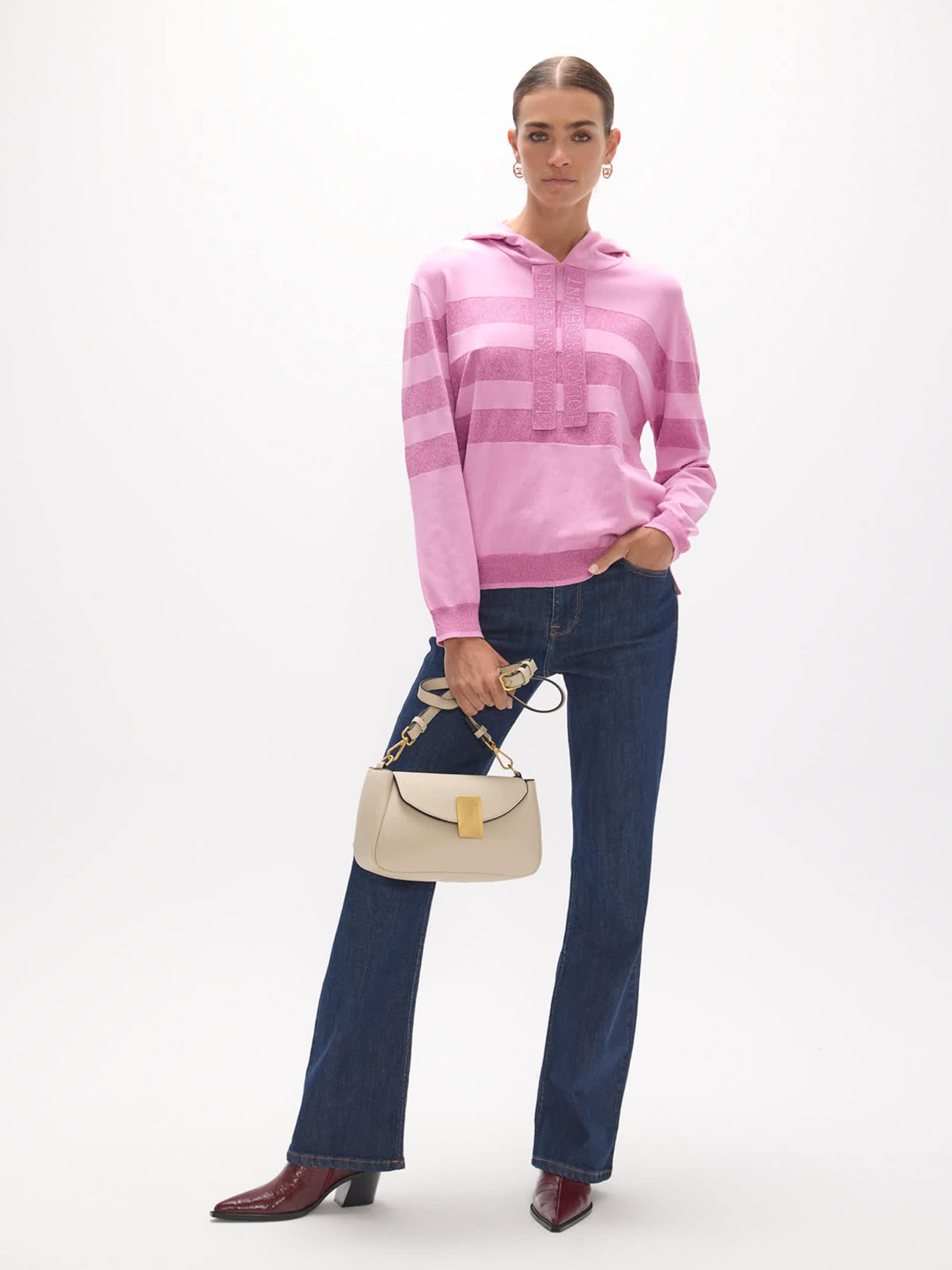 Lola Casademunt Sweatshirt i rosa: framsida
