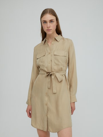 EDITED Shirt Dress 'Farha' in Beige: front