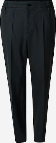 Regular Pantalon à plis HUGO en noir : devant