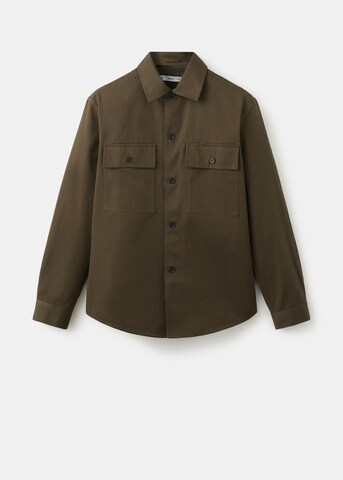 MANGO MAN Comfort Fit Hemd 'Roberto' in Braun