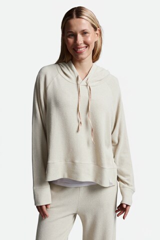 Cotton Candy Kapuzenpullover in Weiß: Vorderseite