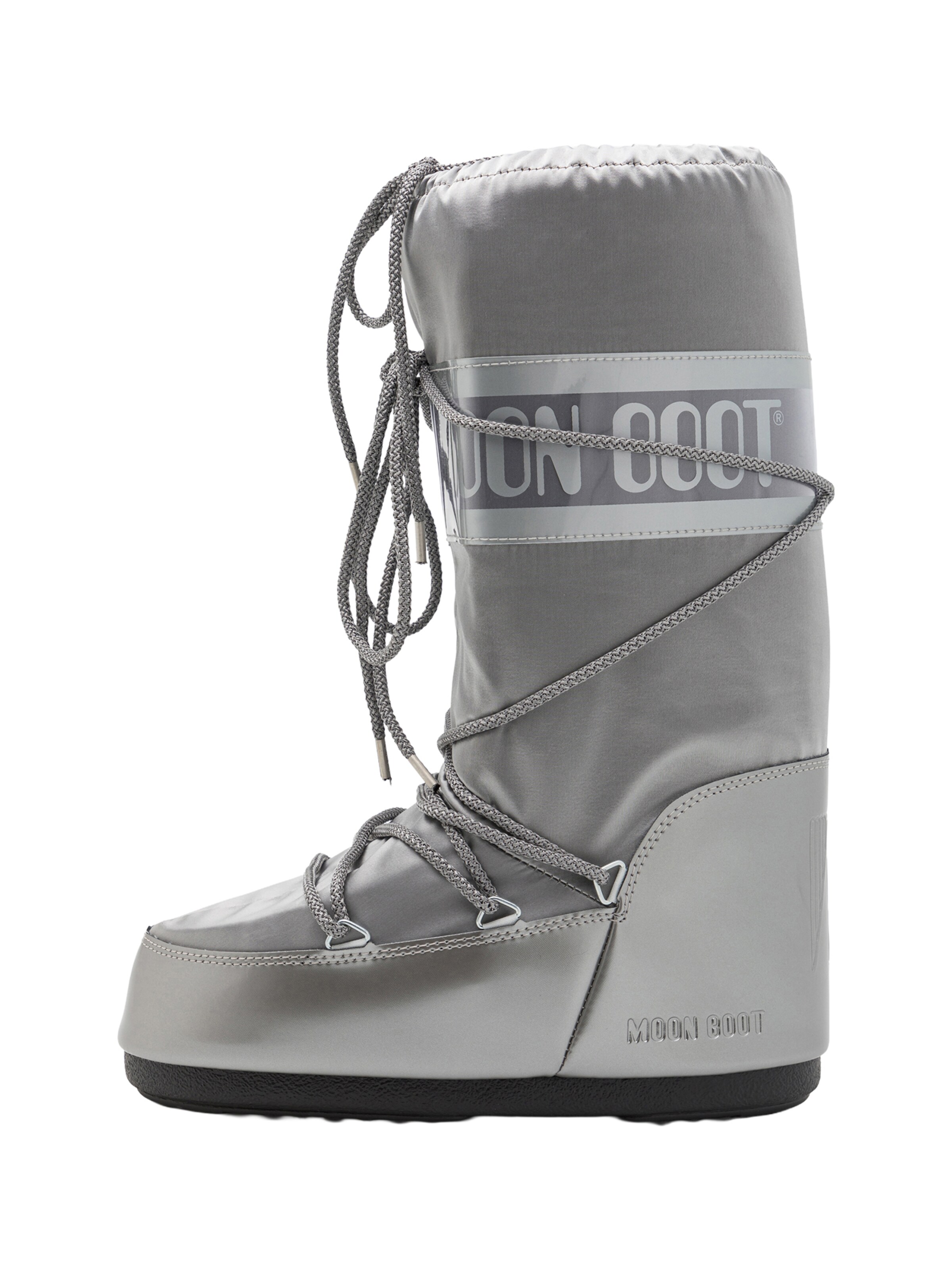 MOON BOOT - Botas de neve 'ICON GLANCE' em prata: frente