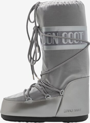 MOON BOOT - Botas de neve 'ICON GLANCE' em prata: frente